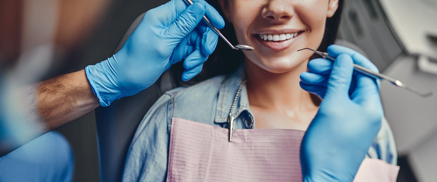 Friendly dental clinician
