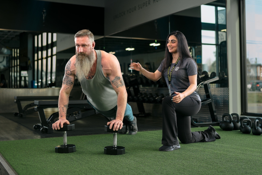 Gym training floor